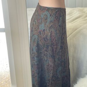 Ralph Lauren Long Pattern Skirt Size 8